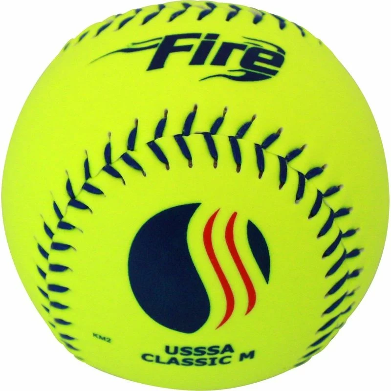 Baden USSSA Fire Classic M 12" 40/325 Synthetic Slowpitch Softballs: 0U325YS 1 Baden USSSA Fire Classic M 12" 40/325 Synthetic Slowpitch Softballs: 0U325YS