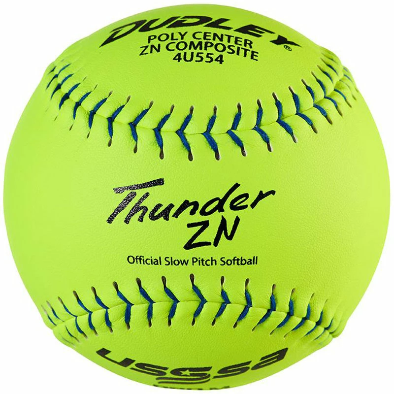 Dudley USSSA Thunder ZN Pro M 12" 44/375 Composite Slowpitch Softballs: 4U554 1 Dudley USSSA Thunder ZN Pro M 12" 44/375 Composite Slowpitch Softballs: 4U554