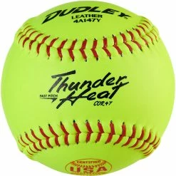 Dudley ASA Thunder Heat 12" 47/375 Leather Fastpitch Softballs: 4A-147Y
