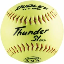 Dudley ASA Thunder SY 11" 44/375 Synthetic Slowpitch Softballs: 4A-722N