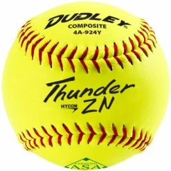 Dudley ASA Thunder ZN Hycon 11" 52/300 Composite Slowpitch Softballs: 4A-924Y