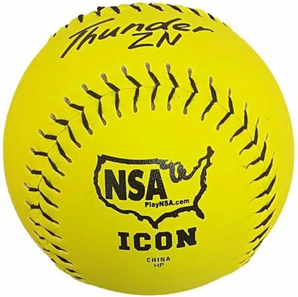 Dudley NSA Thunder ZN ICON 12" 44/400 Composite Slowpitch Softballs: 4E-199Y 2 Dudley NSA Thunder ZN ICON 12" 44/400 Composite Slowpitch Softballs: 4E-199Y - Image 2