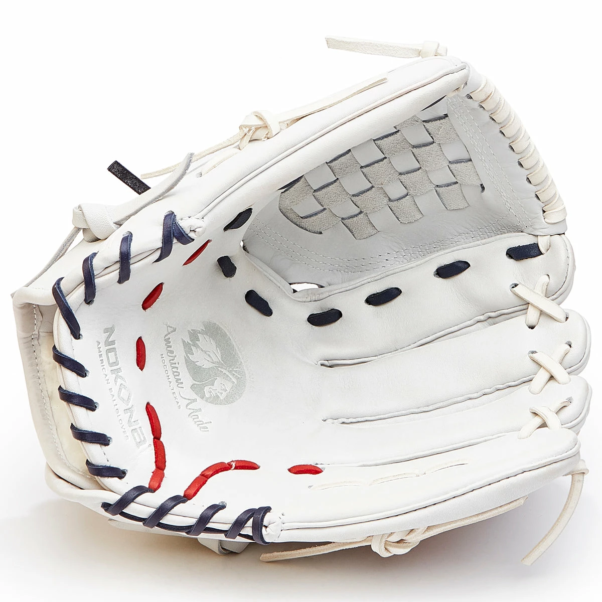 Nokona American KIP 12.5" Fastpitch Glove: A-V1250-WH 2 Nokona American KIP 12.5" Fastpitch Glove: A-V1250-WH - Image 2