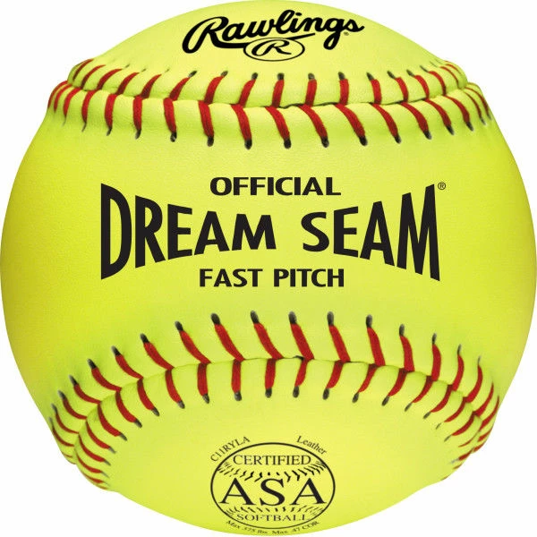 Rawlings ASA Dream Seam 11" 47/375 Leather Fastpitch Softballs: C11RYLA 1 Rawlings ASA Dream Seam 11" 47/375 Leather Fastpitch Softballs: C11RYLA