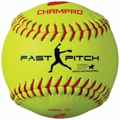 Champro Sports Champro 12" 47/375 Practice Leather Fastpitch Softballs: CSB98