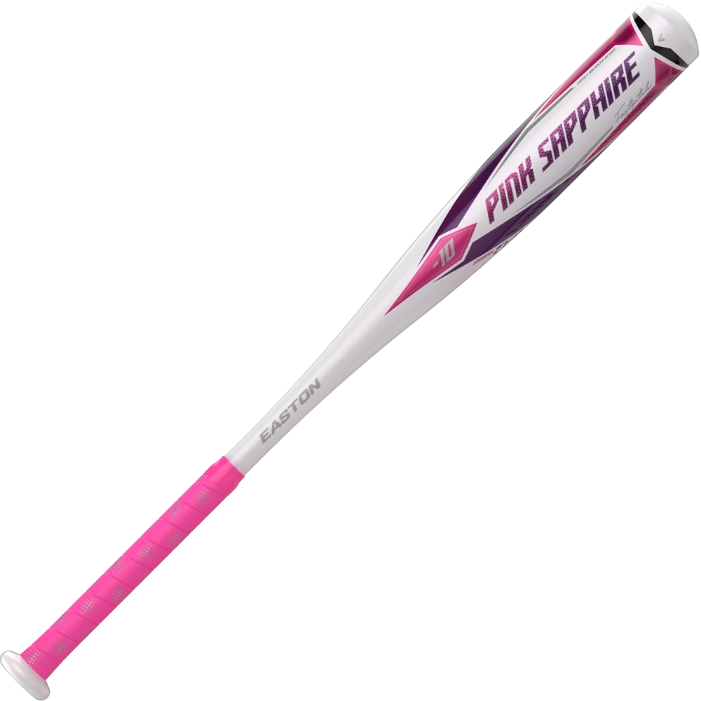 2022 Easton Pink Sapphire -10 Fastpitch Softball Bat: FP22PSA 1 2022 Easton Pink Sapphire -10 Fastpitch Softball Bat: FP22PSA