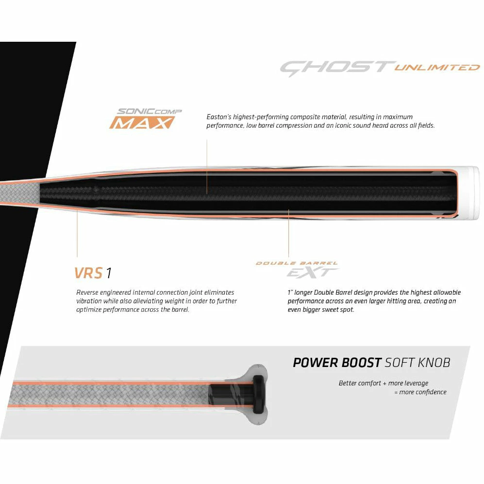 2023 Easton Ghost Unlimited -10 Fastpitch Softball Bat: FP23GHUL10 5 2023 Easton Ghost Unlimited -10 Fastpitch Softball Bat: FP23GHUL10 - Image 5