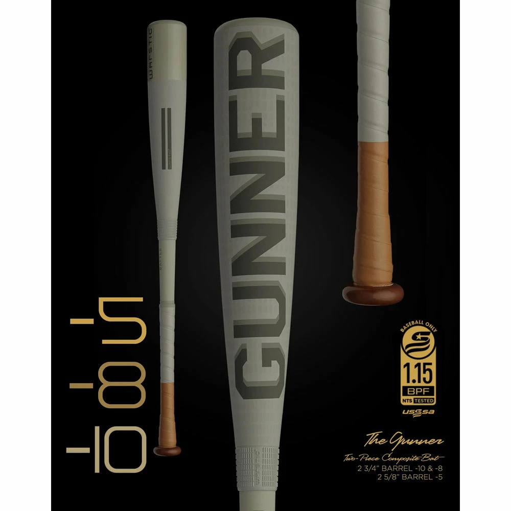 2022 Warstic Gunner -8 (2 3/4") USSSA Baseball Bat: MBGNR22GY8 5 2022 Warstic Gunner -8 (2 3/4") USSSA Baseball Bat: MBGNR22GY8 - Image 5
