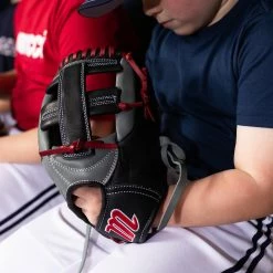 Marucci Caddo S Type 11" Baseball Glove: MFGCADD1100-GY/R -Easton shop MFGCADD1100 1 56367.1623086634