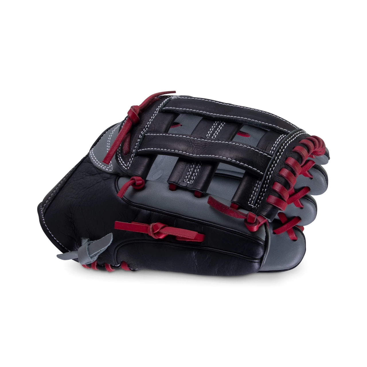 Marucci Caddo S Type 12" Baseball Glove: MFGCADD1200-GY/R 3 Marucci Caddo S Type 12" Baseball Glove: MFGCADD1200-GY/R - Image 3