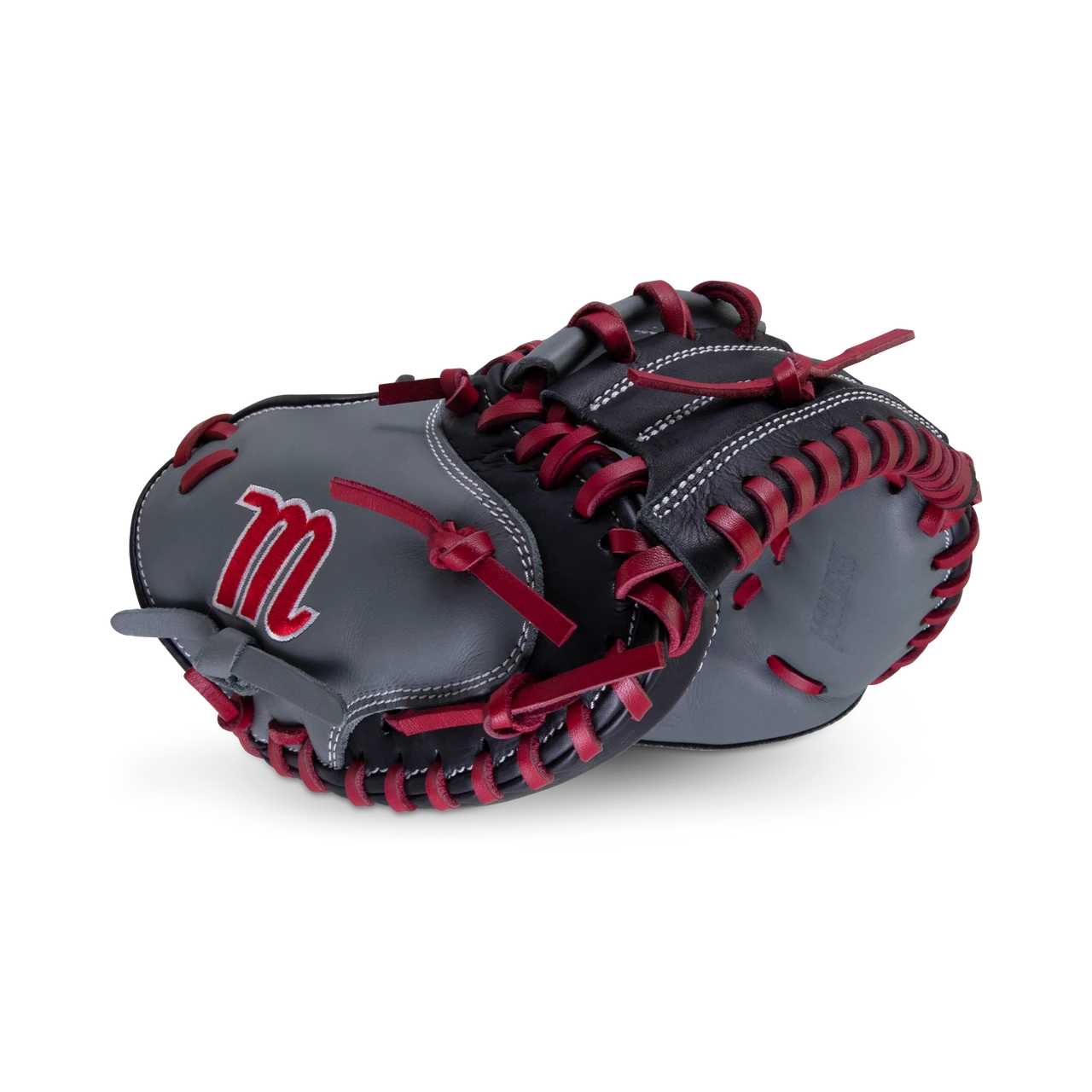 Marucci Caddo S Type 31" Baseball Catcher's Mitt: MFGCADD3100-GY/R 3 Marucci Caddo S Type 31" Baseball Catcher's Mitt: MFGCADD3100-GY/R - Image 3