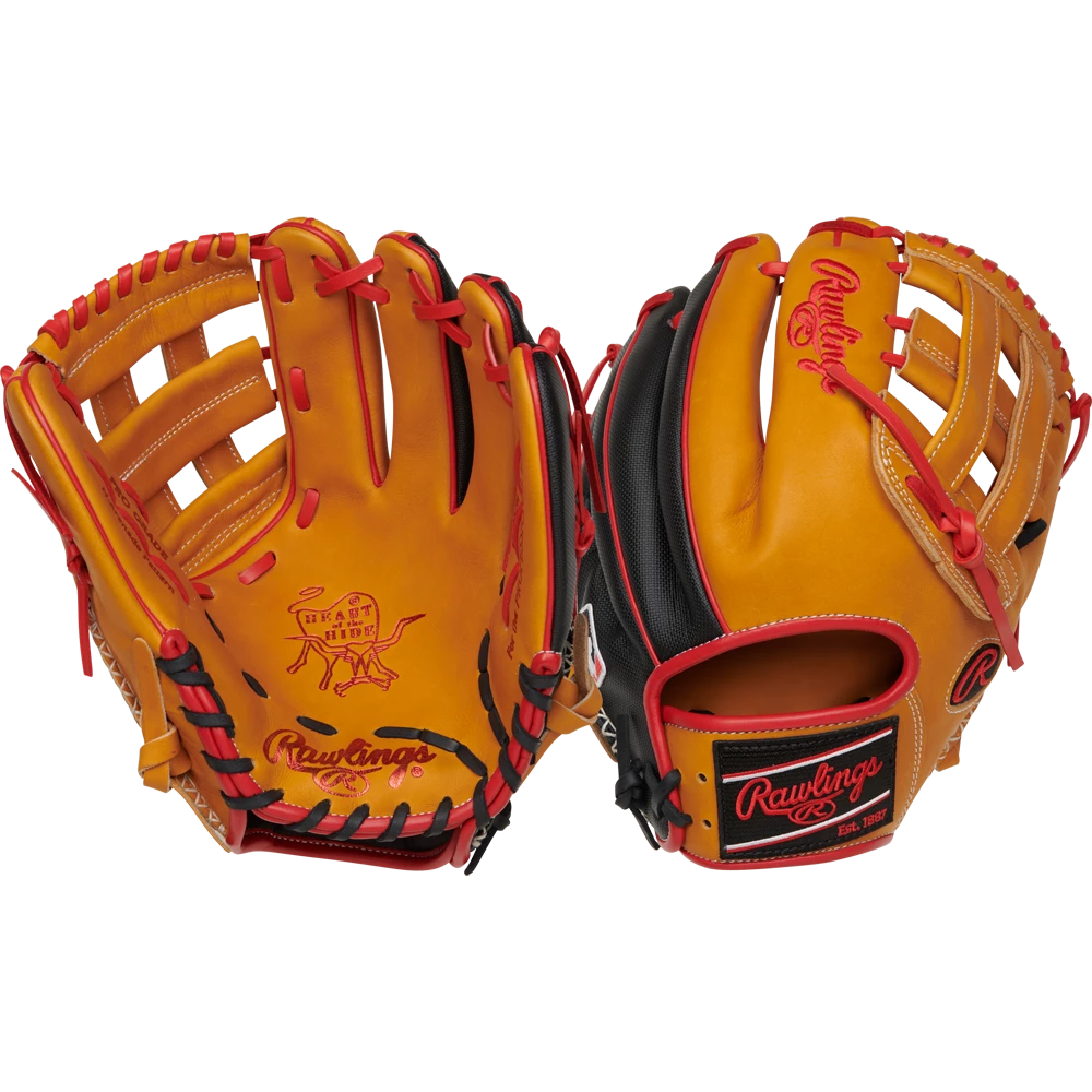 Rawlings Heart Of The Hide ColorSync 7.0 12" Baseball Glove: PRONA28TSS 5 Rawlings Heart Of The Hide ColorSync 7.0 12" Baseball Glove: PRONA28TSS - Image 5