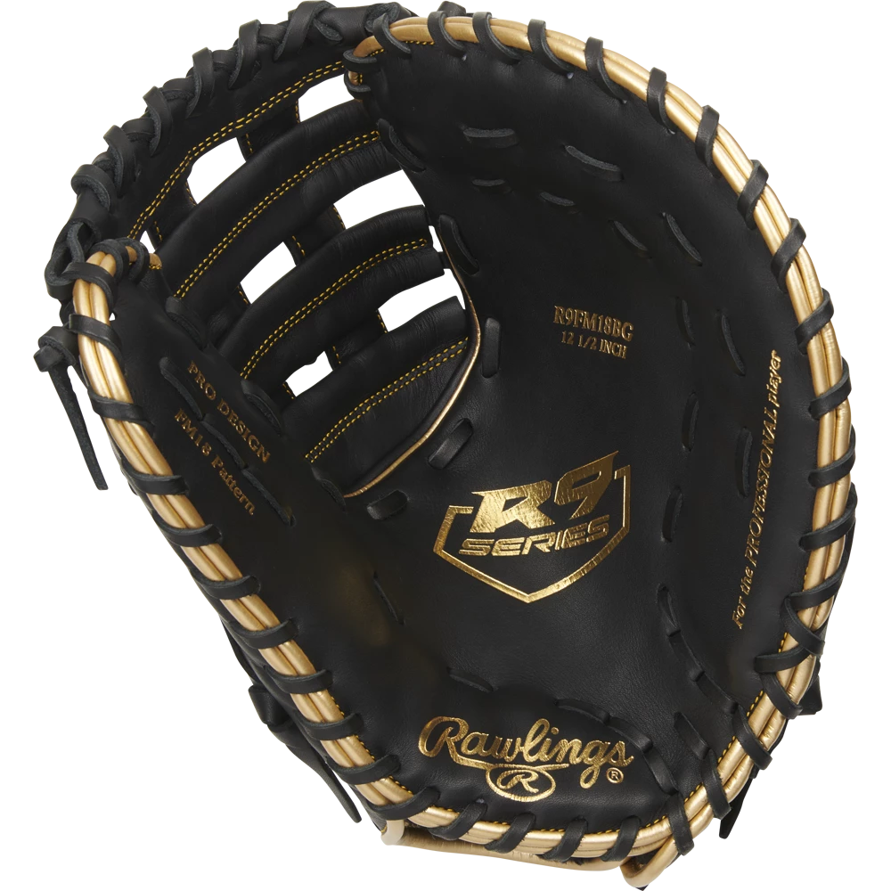 Rawlings R9 12.5" Baseball First Base Mitt: R9FM18BG 2 Rawlings R9 12.5" Baseball First Base Mitt: R9FM18BG - Image 2