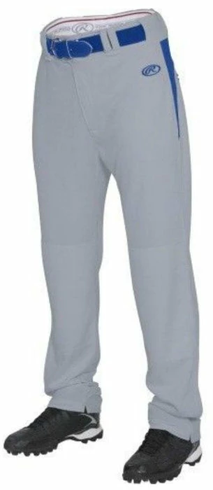 Rawlings Adult Semi-Relaxed V-Notch Plated Baseball Pants: BPVP2 1 Rawlings Adult Semi-Relaxed V-Notch Plated Baseball Pants: BPVP2