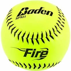 Baden NSA Fire ICON 11" 44/400 Synthetic Slowpitch Softballs: SPN11