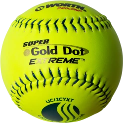 Worth USSSA Super Gold Dot Extreme Classic M 12" 40/325 Composite Slowpitch Softballs: UC12CYXT