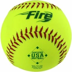 Baden USA Fire 11" 52/300 Synthetic Slowpitch Softballs: USA300YS11