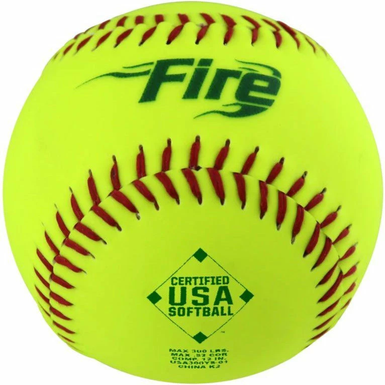 Baden USA Fire 11" 52/300 Synthetic Slowpitch Softballs: USA300YS11 1 Baden USA Fire 11" 52/300 Synthetic Slowpitch Softballs: USA300YS11