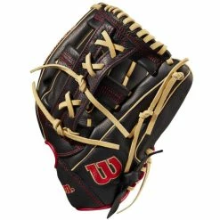 Wilson A1000 1912 12" Baseball Glove: WBW10013612 -Easton shop WBW100136 2 A1000 1912 IF 12 Red Black Blonde.png.cq5dam.web .1200.1200