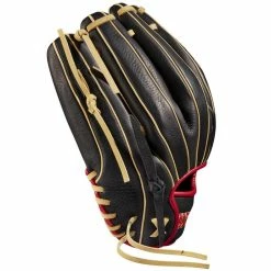 Wilson A1000 1912 12" Baseball Glove: WBW10013612 -Easton shop WBW100136 3 A1000 1912 IF 12 Red Black Blonde.png.cq5dam.web .1200.1200