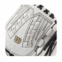 Wilson A1000 V125 12.5" Fastpitch Glove: WBW100182125 -Easton shop WBW100182 4 A1000 FP V125 OF 125 White Black.png.cq5dam.web .1200.1200