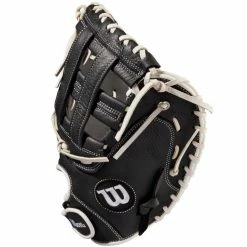 Wilson A700 33" Fastptich Catcher's Mitt: WBW10042733 -Easton shop WBW100427 2 A700 FP CM Mitt 33 Black White.png.cq5dam.web .1200.1200
