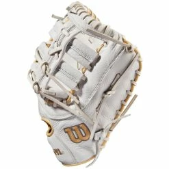 Wilson A1000 1620 12.5" Fastpitch First Base Mitt: WBW100430125 -Easton shop WBW100430 2 A1000 FP 1B 125 White Blonde Grey.png.cq5dam.web .1200.1200