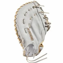 Wilson A1000 1620 12.5" Fastpitch First Base Mitt: WBW100430125 -Easton shop WBW100430 3 A1000 FP 1B 125 White Blonde Grey.png.cq5dam.web .1200.1200