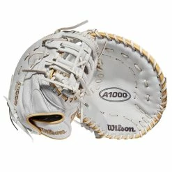 Wilson A1000 1620 12.5" Fastpitch First Base Mitt: WBW100430125 -Easton shop WBW100430 8 A1000 FP 1B 125 White Blonde Grey.png.cq5dam.web .1200.1200