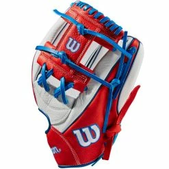 Wilson A1000 1787 11.75" Baseball Glove: WBW1008371175 10 Wilson A1000 1787 11.75" Baseball Glove: WBW1008371175 -Easton shop WBW100837 2 A1000 1787 RWB SMU 1175 WHITE RED ROYAL.png.cq5dam.web .1200.1200