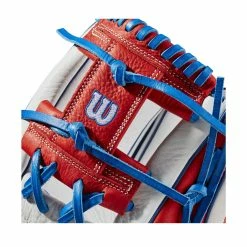Wilson A1000 1787 11.75" Baseball Glove: WBW1008371175 12 Wilson A1000 1787 11.75" Baseball Glove: WBW1008371175 -Easton shop WBW100837 4 A1000 1787 RWB SMU 1175 WHITE RED ROYAL.png.cq5dam.web .1200.1200