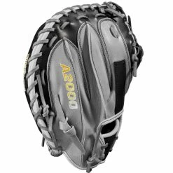 Wilson A2000 M2 33.5" Baseball Catcher's Mitt: WBW100977335 11 Wilson A2000 M2 33.5" Baseball Catcher's Mitt: WBW100977335 -Easton shop WBW100977 3 A2000 C M2SS 335 Grey Black.png.cq5dam.web .1200.1200