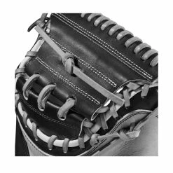 Wilson A2000 M2 33.5" Baseball Catcher's Mitt: WBW100977335 12 Wilson A2000 M2 33.5" Baseball Catcher's Mitt: WBW100977335 -Easton shop WBW100977 4 A2000 C M2SS 335 Grey Black.png.cq5dam.web .1200.1200