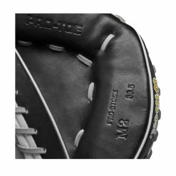 Wilson A2000 M2 33.5" Baseball Catcher's Mitt: WBW100977335 14 Wilson A2000 M2 33.5" Baseball Catcher's Mitt: WBW100977335 -Easton shop WBW100977 6 A2000 C M2SS 335 Grey Black.png.cq5dam.web .1200.1200