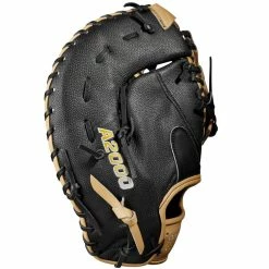 Wilson A2000 1679SS 12.5" SuperSkin Baseball First Base Mitt: WBW100979125 -Easton shop WBW100979 3 A2000 1B 1679SS 125 Black BlackSS Blonde.png.cq5dam.web .1200.1200
