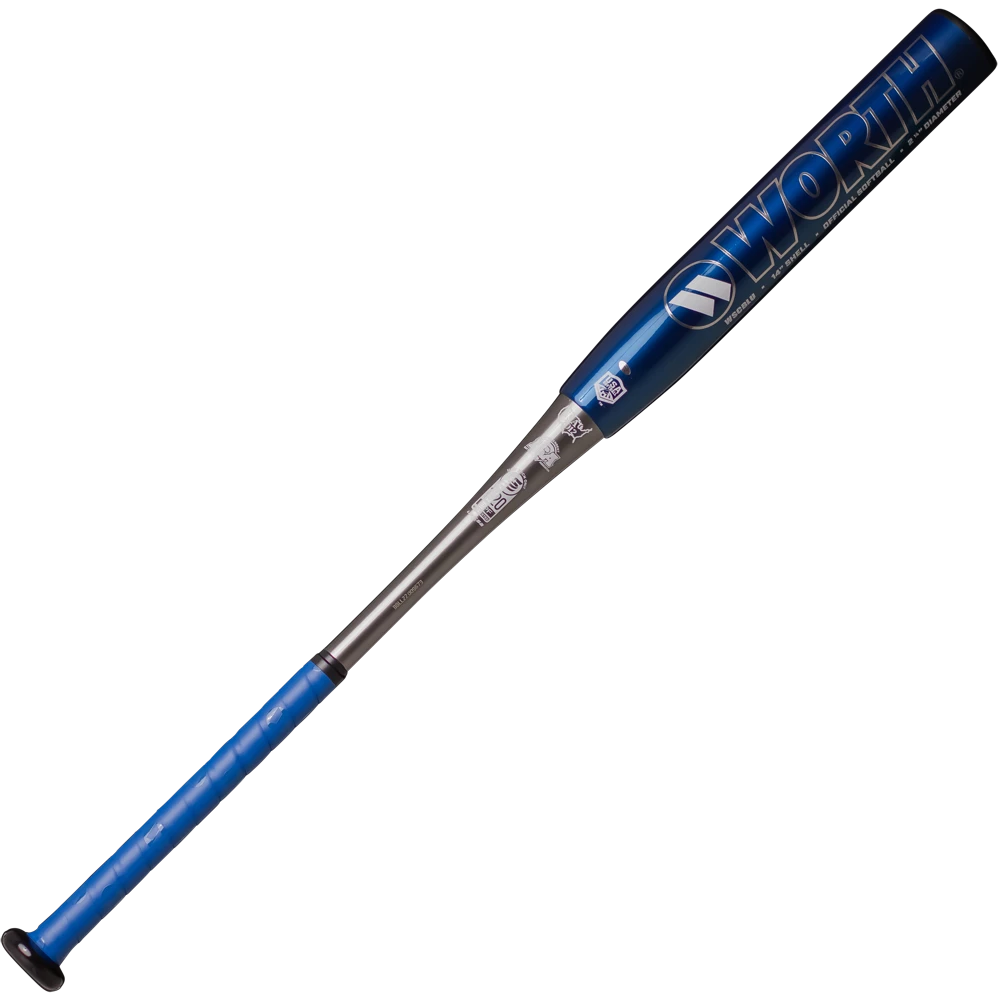 2023 Worth SuperCell EST 14" Balanced All Association Slowpitch Softball Bat: WSCBLU 2 2023 Worth SuperCell EST 14" Balanced All Association Slowpitch Softball Bat: WSCBLU - Image 2