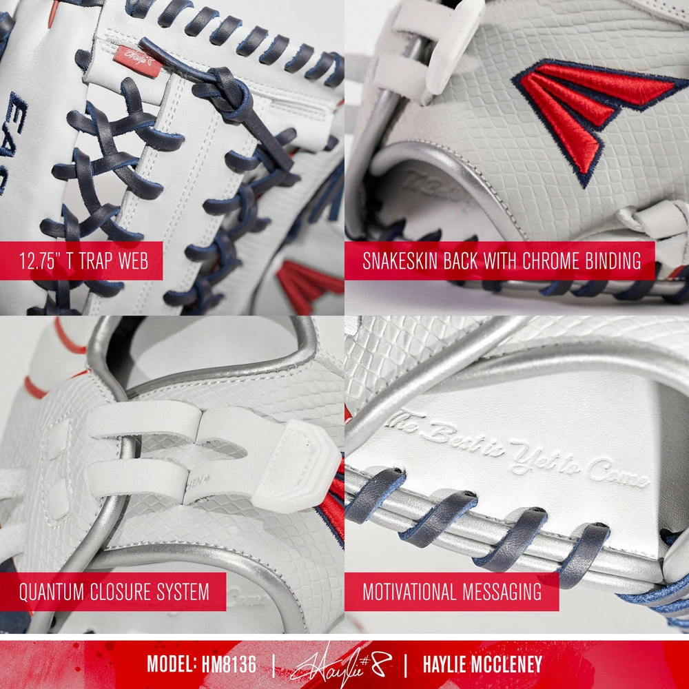 Easton Haylie McCleney Professional Collection Signature Series 12.75" Fastpitch Softball Glove: HM8136 4 Easton Haylie McCleney Professional Collection Signature Series 12.75" Fastpitch Softball Glove: HM8136 - Image 4
